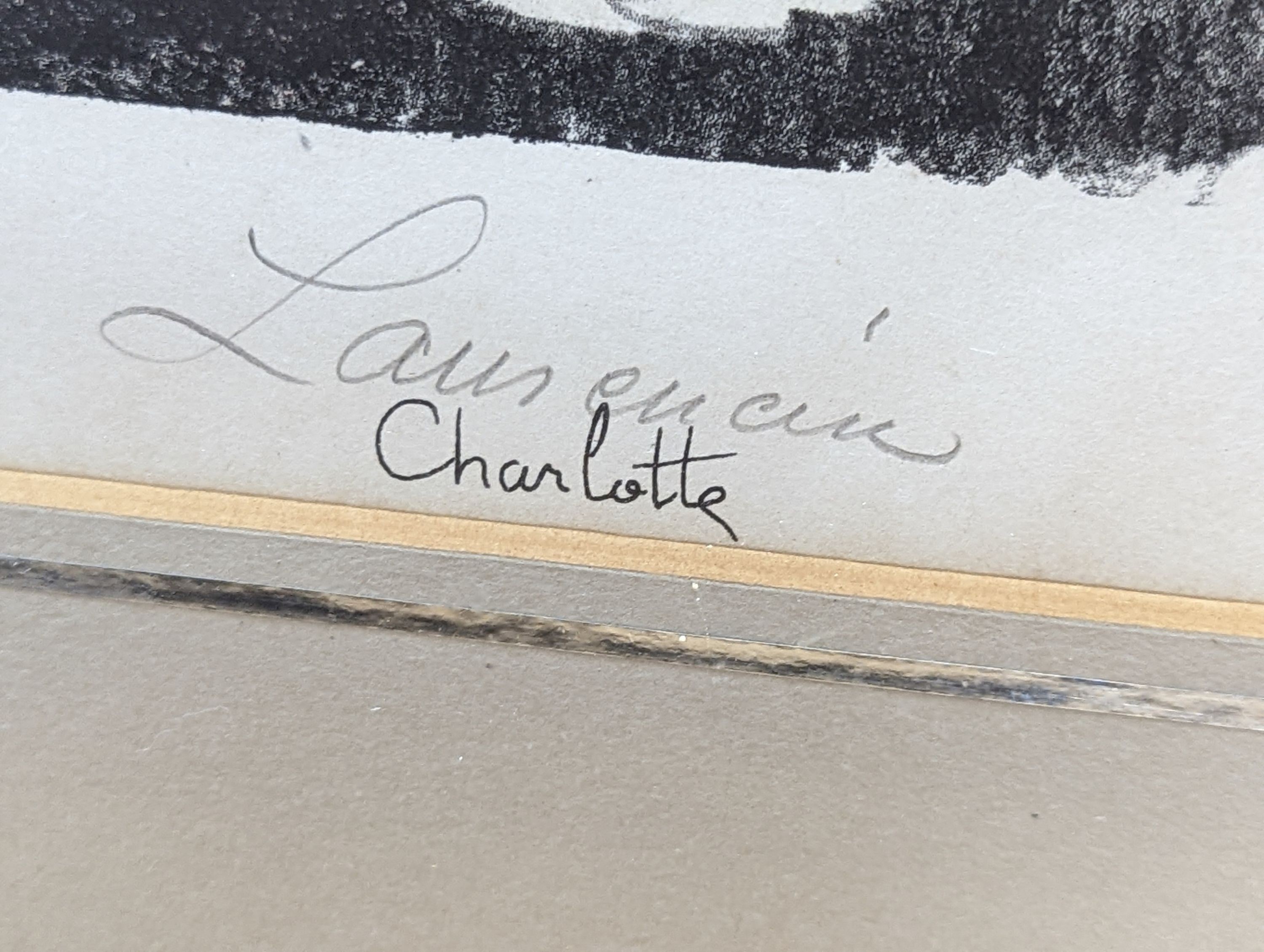 Marie Laurencin, lithograph, 'Charlotte', signed in pencil, 1943 Leicester Galleries label verso, 29 x 20cm
